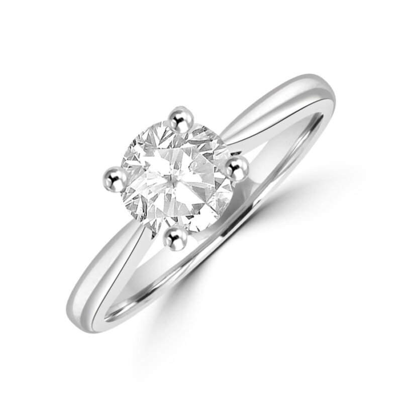 Platinum Solitaire DSi2 Diamond Ring