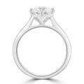 Platinum Solitaire DSi2 Diamond Compass set ring