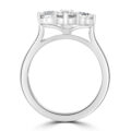 Platinum 2×2 Diamond Cluster ring