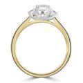 18ct Gold and Platinum Three-stone GSi2 Diamond Ring