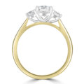 18ct Gold and Platinum 3-stone FSi1 Diamond ring