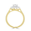 18ct Gold 9-stone 1.20ct Diamond Daisy Cluster Ring