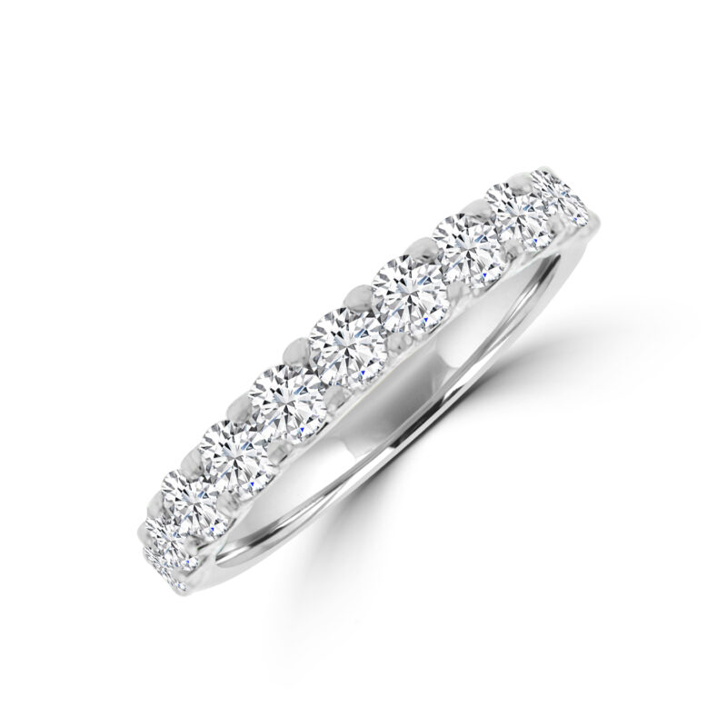 Platinum 11-stone Diamond Cog set Eternity Ring
