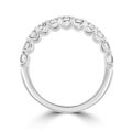 Platinum 11-stone Diamond Cog set Eternity Ring