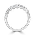 Platinum 9-stone 1.50ct Diamond Cog set Eternity Ring