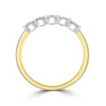 18ct Gold 5-stone .61ct Diamond Bar set Eternity Ring