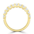 18ct Gold Eleven stone Diamond Loopy Claw Eternity ring