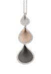 18ct White Gold Cammilli Goccia Diamond Pendant Chain