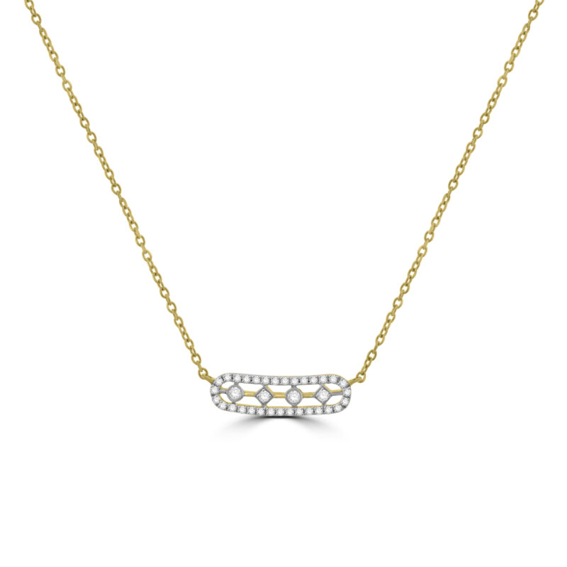 18ct Gold and Diamond Necklet by Hulchi Belluni