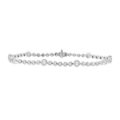 9ct White Gold 2.19ct Diamond Rubover Tennis Bracelet