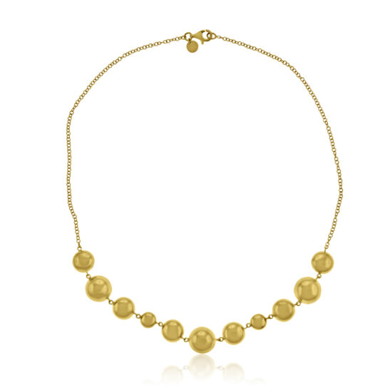 9ct Gold Beaded 18" Chain