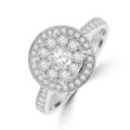 18ct White Gold Diamond Mirage Ring