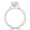 Platinum Solitaire Lab-Grown DVVS2 Diamond ring