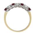 18ct Gold Platinum Ruby and Diamond Gemma Eternity ring