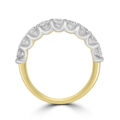 18ct Gold Platinum Cog Style 1.50ct Diamond Eternity ring