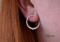18ct White Gold Diamond Circle of Life Earrings