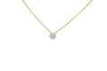 18ct Gold Princess and Marquise Diamond Illusion Pendant chain