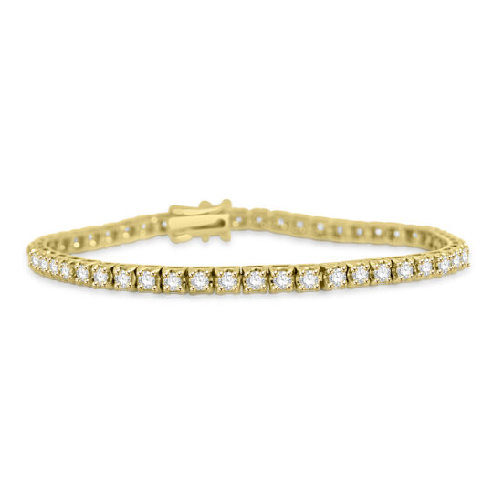 18ct Gold 3.07ct Diamond Tennis Bracelet
