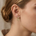 9ct Yellow Gold Oblong Drop Earrings