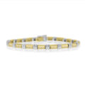 9ct Gold Two-Tone Diamond Bracelet