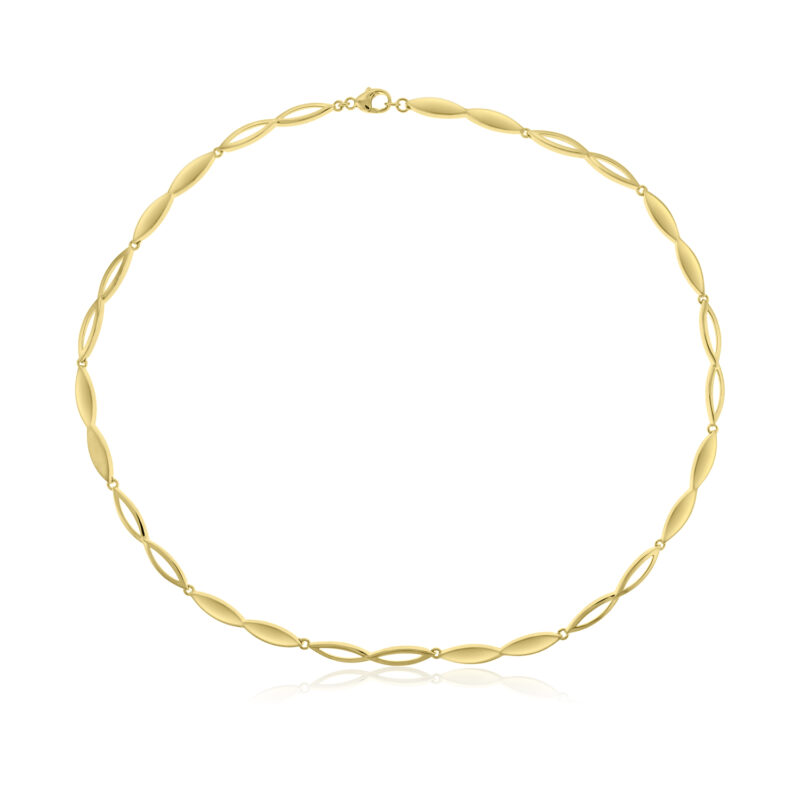 9ct Gold Marquise Collar necklet