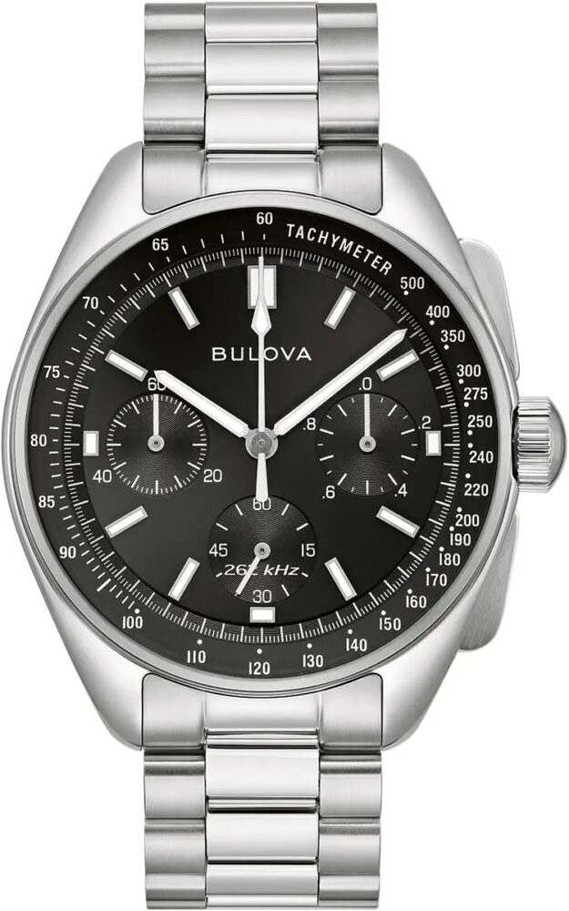 Bulova Archive Lunar Pilot Black Strap Bracelet Box set