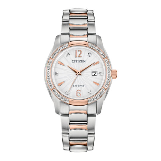 Citizen Two-tone Rose Crystal Bracelet Watch
