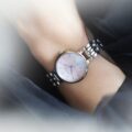 Citizen Eco-Drive Ladies Mother Pearl Silhouette Bracelet Watch