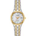 Citizen Eco-Drive Ladies Two-Tone Diamond Silhouette watch