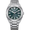 Citizen Eco-Drive Textured Green Gents Bracelet watch